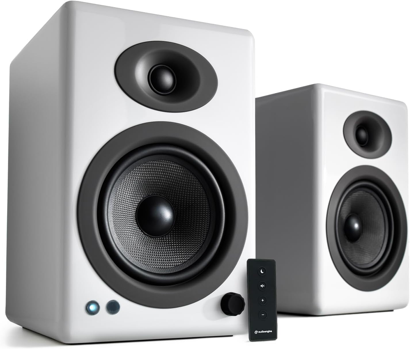 A5+ Powered Bookshelf Speakers – 150W High-Fidelity Studio Monitors - PureSound Records