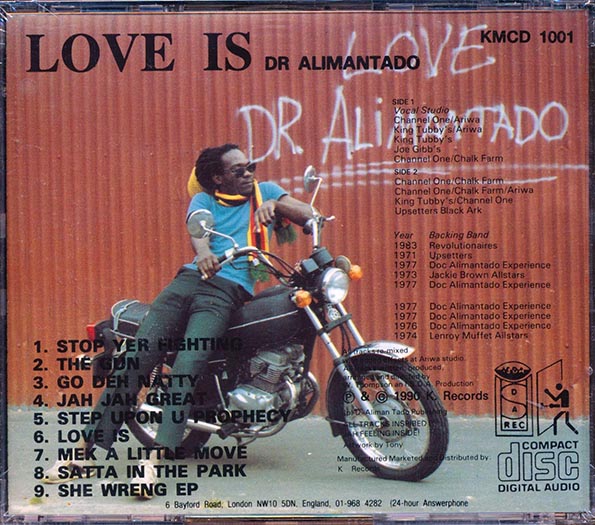 Dr. Alimantado - Love Is (CD)