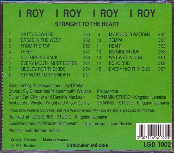 I Roy - Straight To The Heart (CD)