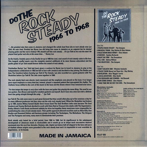 Uniques, The Sensations, Delroy Wilson, Etc. - Do The Rock Steady: 1966-1968 (LP)