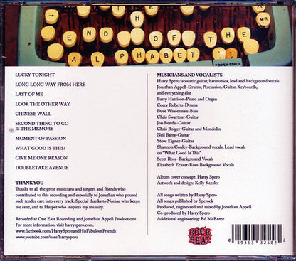 Harry Spero & His Fabulous Friends - The End Of The Alphabet (CD)