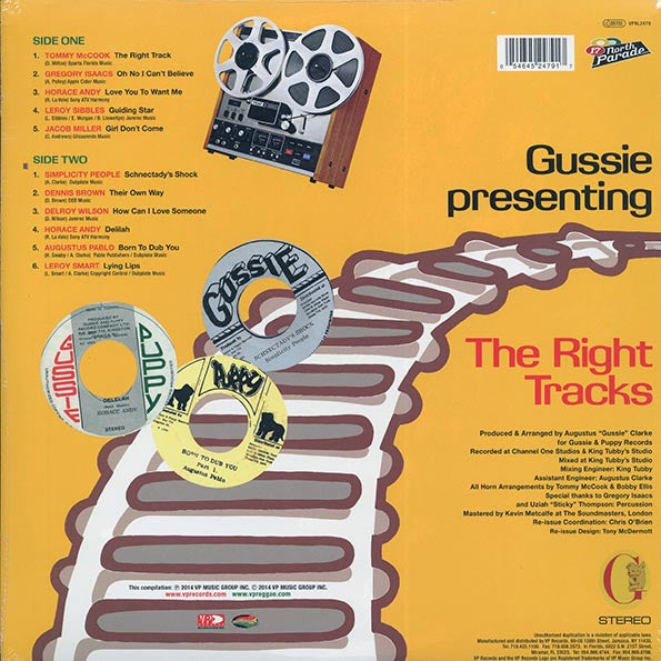 Jacob Miller, Augustus Pablo, Simplicity People, Horace Andy, Etc. - Gussie Presenting The Right Tracks (LP) - PureSound Records