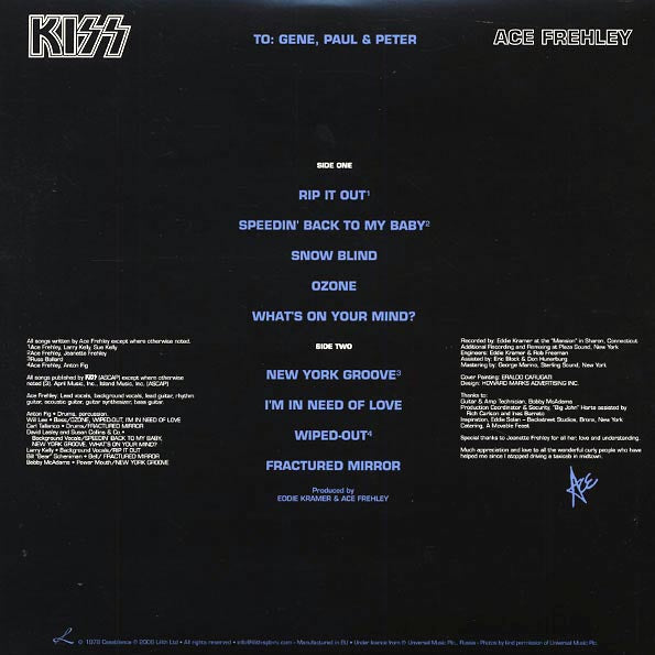 Kiss - Ace Frehley (LP) - PureSound Records