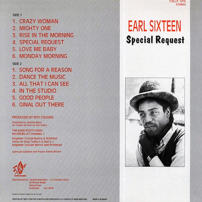 Earl Sixteen - Special Request (LP)
