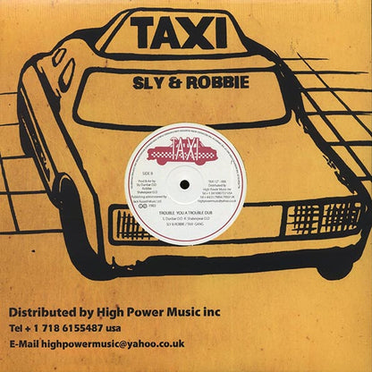 Ini Kamoze - Trouble You A Trouble Me  /  Sly & Robbie - Trouble You A Trouble Me Dub (12")