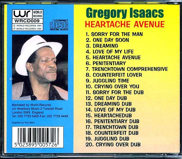 Gregory Isaacs - Heartache Avenue (CD)