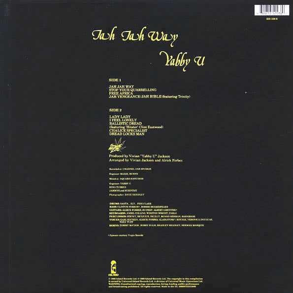 Yabby You - Jah Jah Way (LP)