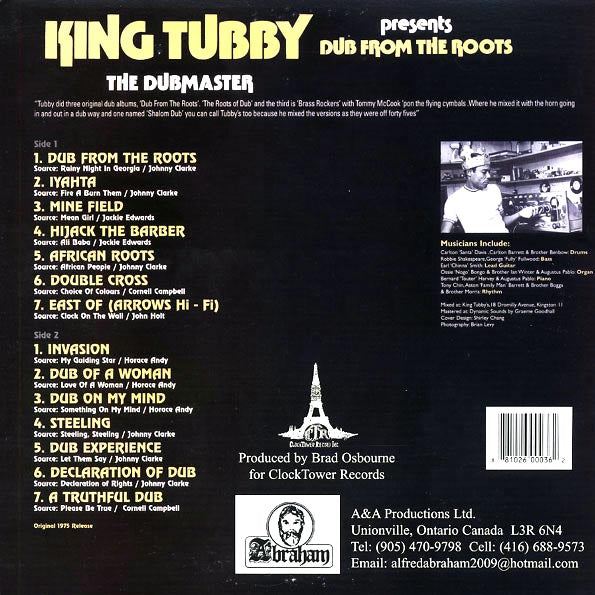 King Tubby - Dub From The Roots (LP) - PureSound Records