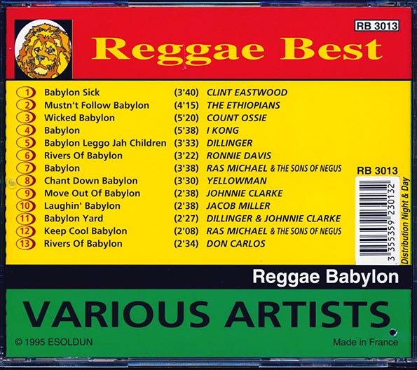 Jacob Miller, Don Carlos, Johnny Clarke, Ras Michael, I Kong, Etc. - Reggae Babylon (CD)