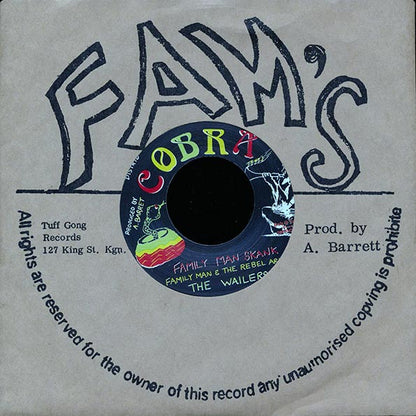 The Wailers - Family Man Skank  /  The Wailers - Dub Combination (7")