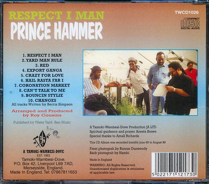 Prince Hammer - Respect I Man (CD)