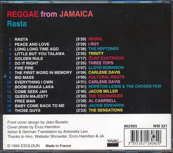 Jacob Miller, I Roy, The Heptones, Clint Eastwood, Etc. - Reggae From Jamaica: Rasta (CD)