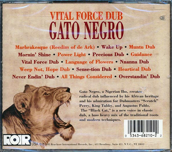 Gato Negro - Vital Force Dub (CD)