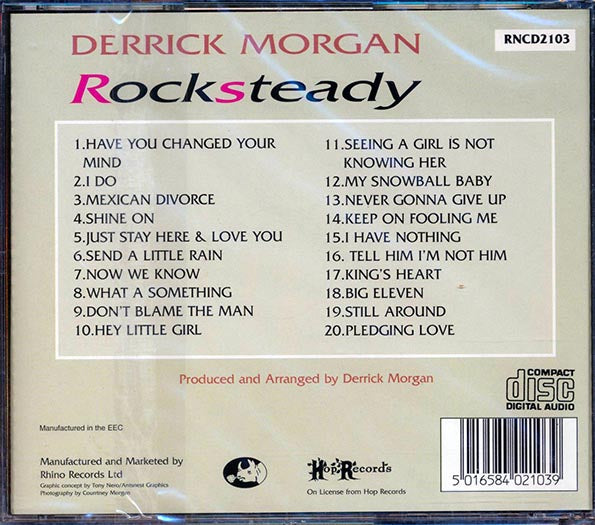 Derrick Morgan - Rock Steady (CD)