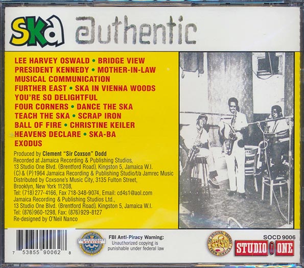 The Skatalites - Ska Authentic Volume 1 (CD)