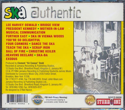 The Skatalites - Ska Authentic Volume 1 (CD)