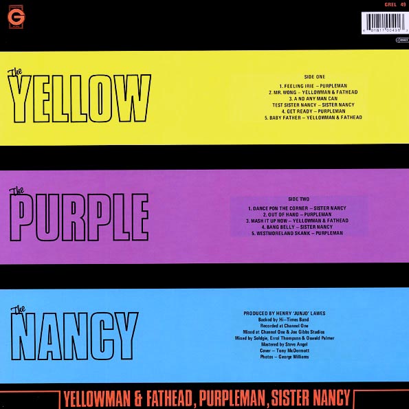 Yellowman, Fathead, Purpleman, Sister Nancy - The Yellow The Purple The Nancy (LP)