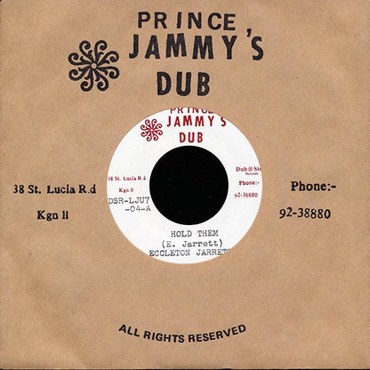 Eccleton Jarrett - Hold Them  /  Super Power Band - Hold Them Version (7")