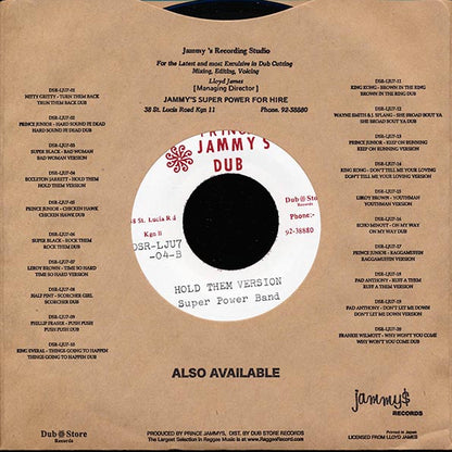 Eccleton Jarrett - Hold Them  /  Super Power Band - Hold Them Version (7")