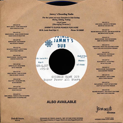 Prince Junior - Chicken Hawk  /  Super Power All Stars - Chicken Hawk Dub (7")
