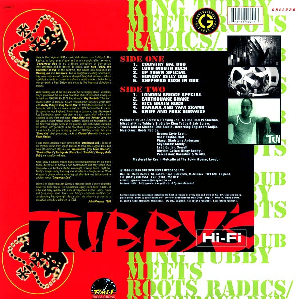 King Tubby, The Roots Radics - Dangerous Dub: King Tubby Meets The Roots Radics (LP) - PureSound Records