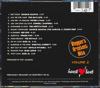 Winston Jarrett, Cornell Campbell, Prince Far I, Earl Sixteen, Charlie Chaplin, Etc. - Reggae's Greatest Hits 2 (CD)