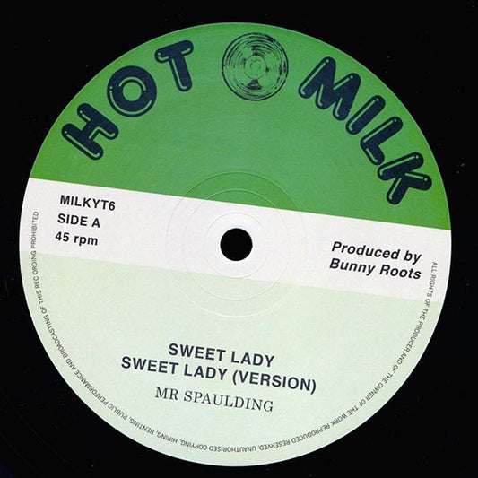 Mr. Spaulding - Sweet Lady; Roots Radics - Version  /  Mr. Spaulding - Vision; Roots Radics - Version (12")