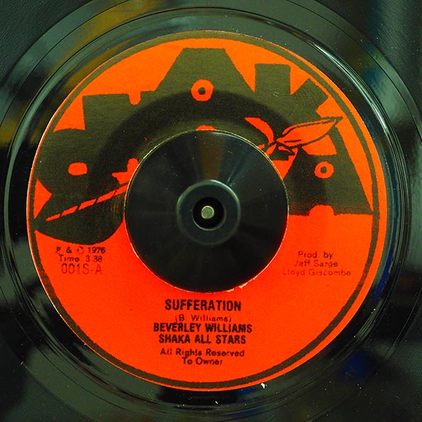Beverley Williams - Sufferation  /  Shaka All Stars - Jam Tone Dub (7")