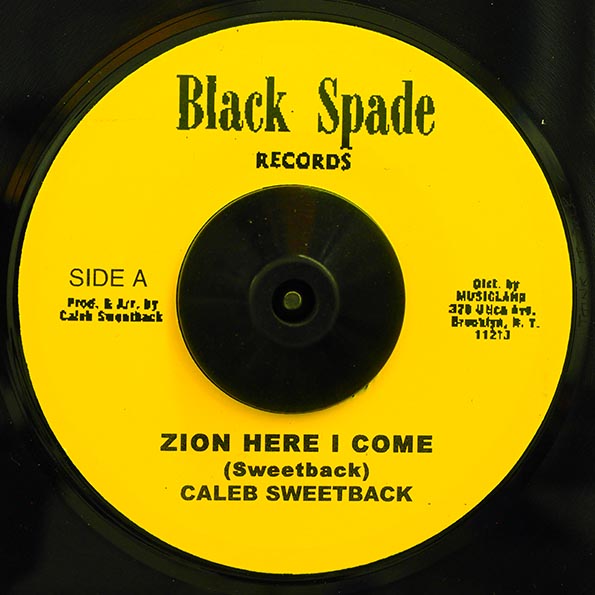 Caleb Sweetback - Zion Here I Come  /  Al Moodie - Think It Over (7")