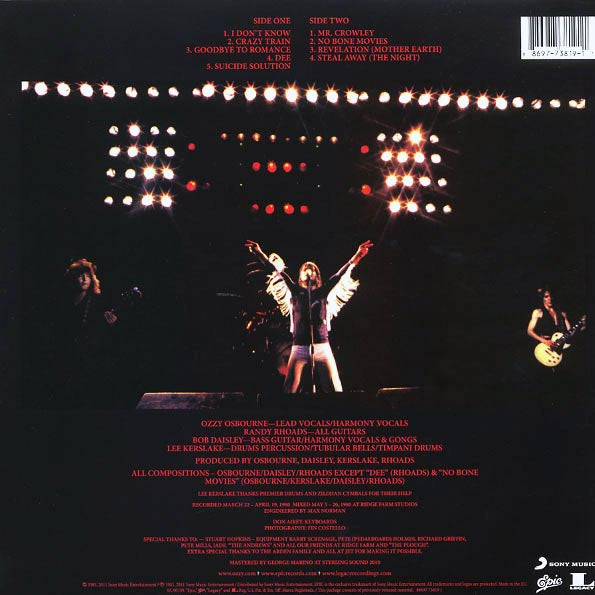 Ozzy Osbourne - Blizzard Of Ozz (LP) - PureSound Records
