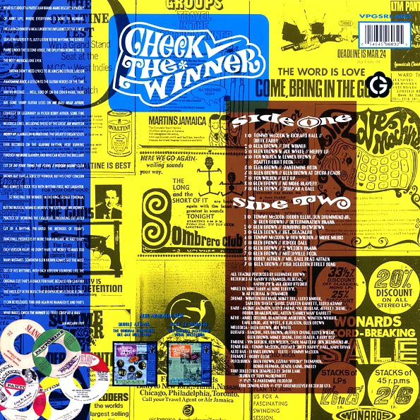 Glen Brown - Check The Winner: The Original Pantomine Instrumental Collection 1970-74 (LP) - PureSound Records