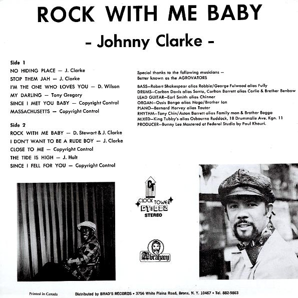 Johnny Clarke - Rock With Me Baby (LP) - PureSound Records
