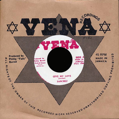 Sanchez - Give My Love  /  Version (Japan) (7")