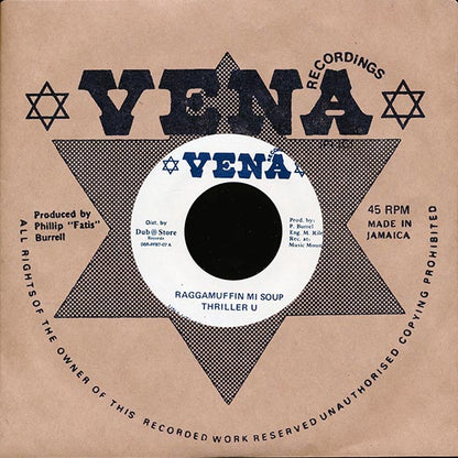 Thriller U - Raggamuffin Mi Soup  /  Version (rhythm: "Tonight / Turn On The Heat") (Japan) (7")