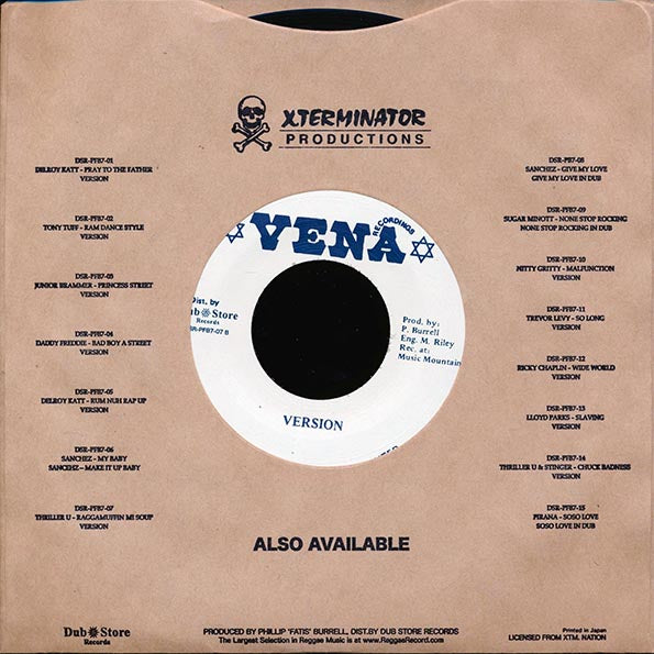 Thriller U - Raggamuffin Mi Soup  /  Version (rhythm: "Tonight / Turn On The Heat") (Japan) (7")