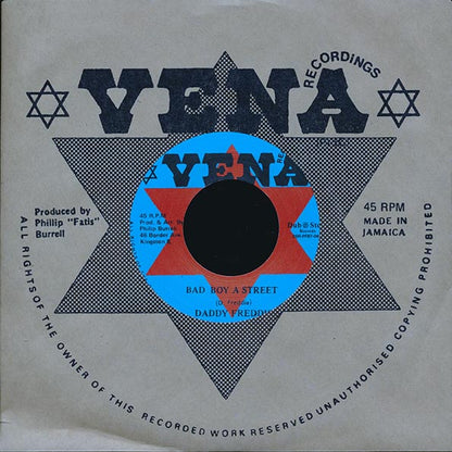 Daddy Freddy - Bad Boy A Street  /  Version (Japan) (7")