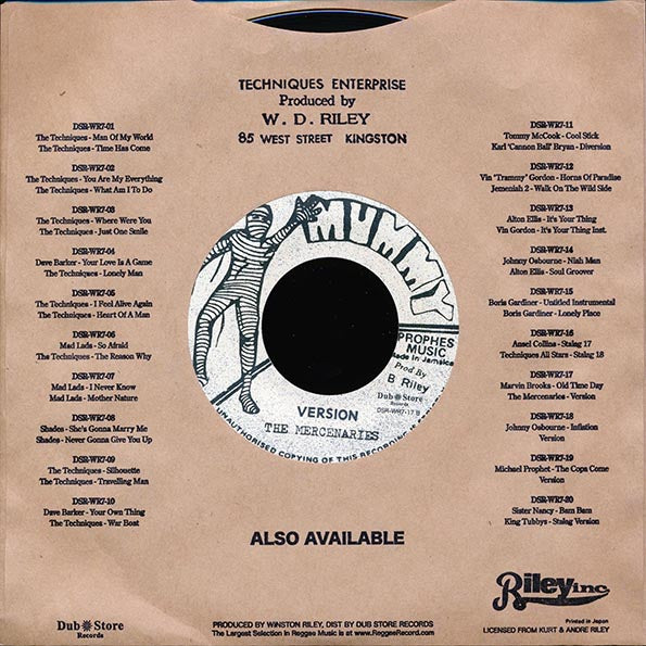 Marvin Brooks - Old Time Day  /  The Mercenaries - Version (Japan) (7")
