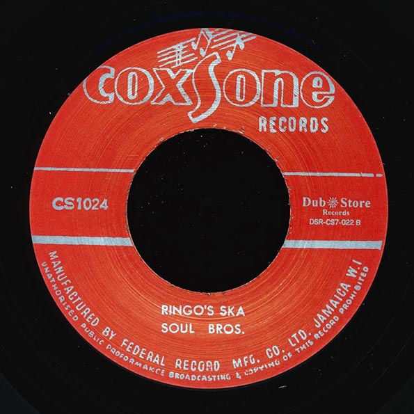 The Wailers - Rasta Shock Them Up  /  Soul Brothers - Ringo's Ska (7")