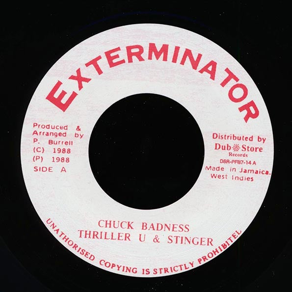 Thriller U, Stinger - Chuck Badness  /  Version (7")