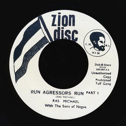 Ras Michael & The Sons Of Negus - Run Agressors Run Part 1  /  Ras Michael & The Sons Of Negus - Ethiopian National Anthem (7")