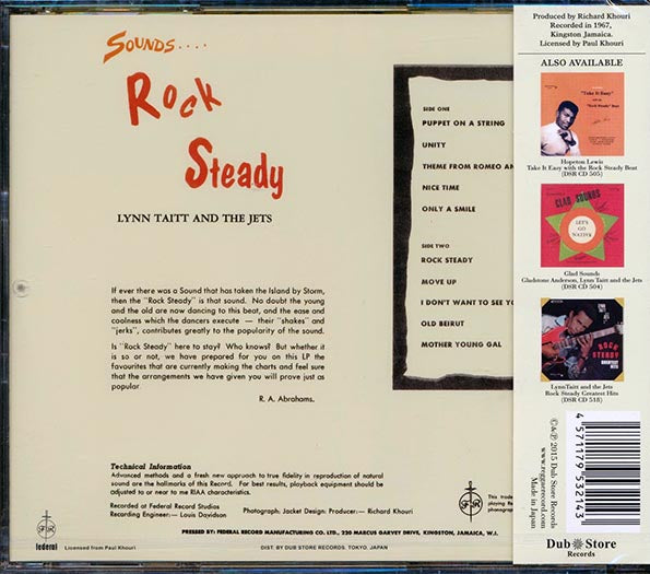 Lynn Taitt & The Jets - Sounds Rock Steady (CD)