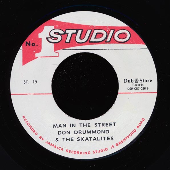 Don Drummond & The Skatalites - Man In The Street  /  Studio One All Stars - Give Me One More Kiss (Japan) (7")