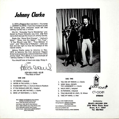 Johnny Clarke - Sings In Fine Style (LP) - PureSound Records