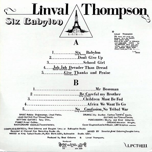 Linval Thompson - Six Babylon - PureSound Records