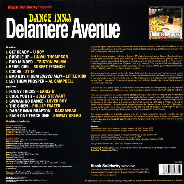 Linval Thompson, Early B, Triston Palmer, Jolly Stewart, Sammy Dread, Etc. - Dance Inna Delamere Avenue (LP) - PureSound Records