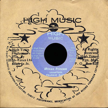 Frankie Paul - African Princess  /  High Times Players - African Style (Japan) (7")