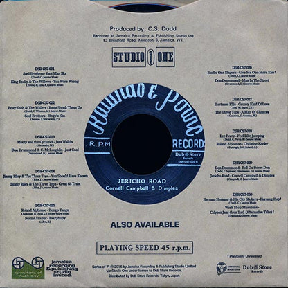 Don Drummond - Roll On Sweet Don  /  Cornell Campbell, Dimples - Jericho Road (Japan) (7")