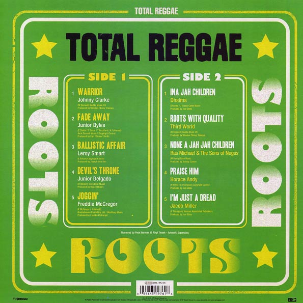 Ras Michael, Jacob Miller, Jr. Byles, Horace Andy, Etc. - Total Reggae: Roots (LP)