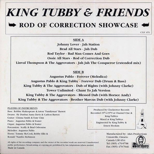 Augustus Pablo, King Tubby, Linval Thompson, Rod Taylor, Etc. - Rod Of Correction Showcase (LP) - PureSound Records