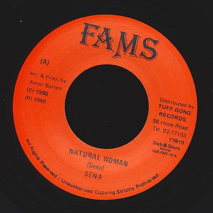 Sena - Natural Woman  /  Tuff Gong All Stars - Version (Japan) (7")